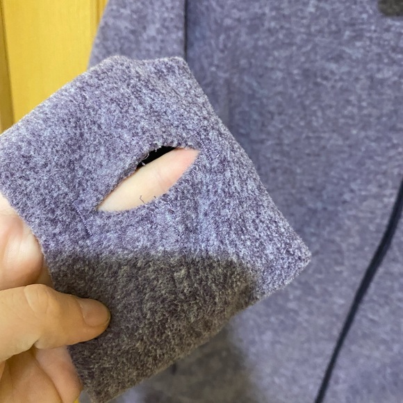 DULUTH TRADING Full Zip Up Purple Fleece Jacket Women's Size Large - Picture 2 of 4